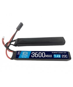 Аккумулятор BlueMAX Li-Po 7.4V 3600mah 20C Nunchuck, 2x (128x21x18) мм
