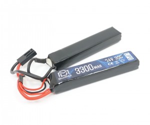 Аккумулятор BlueMAX Li-Po 7.4V 3300mah 30C, 2 x (128x21x19) мм (нунчаки)