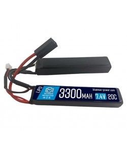 Аккумулятор BlueMAX Li-Po 7.4V 3300mah 30C Nunchuck, 2x (128x21x19) мм