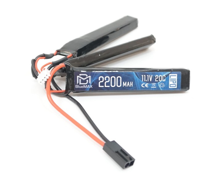 Аккумулятор BlueMAX Li-Po 11.1V 2200mah 15C Triple, 3x (102x20x10) мм
