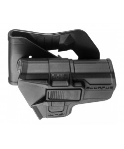 Кобура поворотная с кнопкой Fab Defense MX G-9SR для Glock 9 мм (черная)