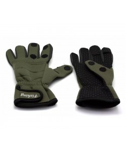 Перчатки рыболовные Стикхант Триггер Фиш демисезонные (хаки)