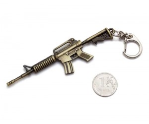 Брелок Microgun XS автомат Colt M4A1 (Gold edition)