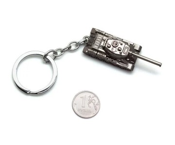 Брелок Microgun XS танк Т-34 серебристый