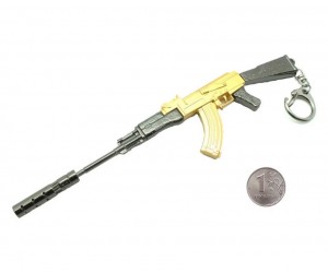 Брелок Microgun M автомат АК-47 (Gold Edition)