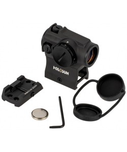 Коллиматорный прицел Holosun MicroELITE HE403R-GD, подсветка, на Weaver