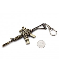 Брелок Microgun XS автомат Colt M4A1 с оптическим прицелом (Gold edition)