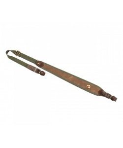 Ремень для ружья Vektor Р-302 регулируемый, натуральная кожа (зеленый/коричневый)