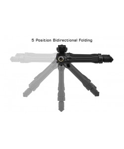 Сошки UTG PRO TBNR, Weaver/Picatinny, вращающаяся наклонная база, 18,6–23,1 см