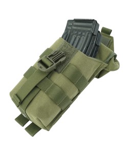 Подсумок Wartech MP-108 «Ратник» под 2 магазина АК-серии, закрытый (олива)