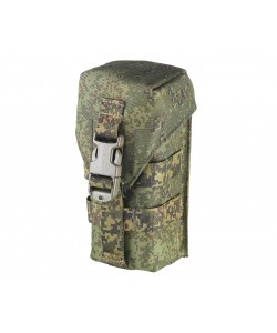 Подсумок Wartech MP-108 «Ратник» под 2 магазина АК-серии, закрытый (цифра EMP)