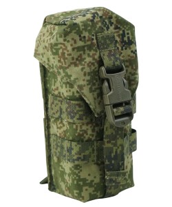 Подсумок Wartech MP-108 «Ратник» под 2 магазина АК-серии, закрытый (цифра EMP)