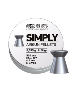 Пули JSB Simply 4,5 мм, 0,52 г (500 штук)