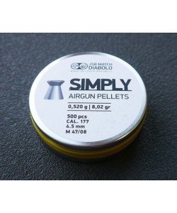 Пули JSB Simply 4,5 мм, 0,52 г (500 штук)
