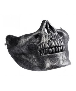 Маска защитная на нижнюю часть лица Skeleton (Black)