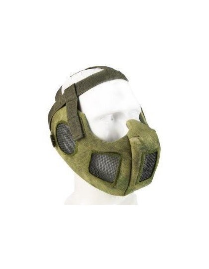Маска на нижнюю часть лица с защитой ушей AS-MS0087 (Green Camo)