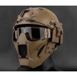 Маска на нижнюю часть лица для крепления к шлемам Fast Tactical Warrior (Tan) - фото № 3