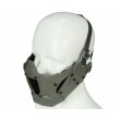 Маска на нижнюю часть лица для крепления к шлемам Fast Tactical Warrior (Grey) - фото № 4