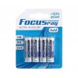 Батарейки пальчиковые FocusRay Ultra Alkaline LR6/BL4U 1.5V (4 x AA) - фото № 1