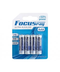 Батарейки пальчиковые FocusRay Ultra Alkaline LR6/BL4U 1.5V (4 x AA)