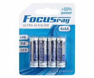 Батарейки пальчиковые FocusRay Ultra Alkaline LR6/BL4U 1.5V (4 x AA)