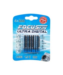 Батарейки мизинчиковые FocusRay Ultra Digital LR03 1.5V (4 x AAA)