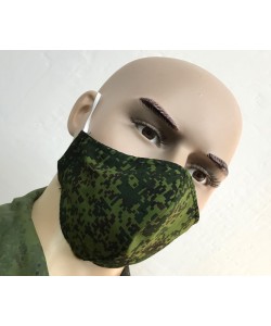 Защитная маска многоразовая 2-слойная (камуфляж) 3 шт.