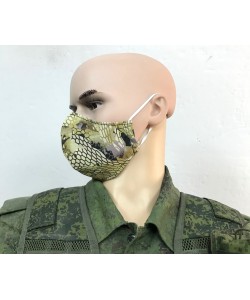 Защитная маска многоразовая 2-слойная (камуфляж) 3 шт.