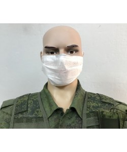 Защитная маска одноразовая 3-слойная (белая) 10 шт.