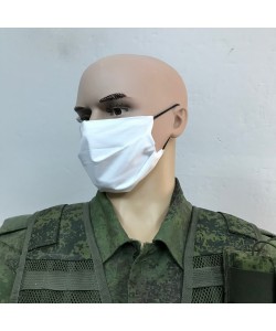 Защитная маска многоразовая 2-слойная MVB White (10 шт.)