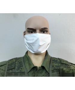 Защитная маска многоразовая 2-слойная MVB White (10 шт.)