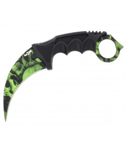 Нож керамбит «Ножемир» HCS-1 (из игры CS:GO) зел. черепа