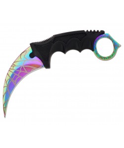Нож керамбит «Ножемир» HCS-2 (из игры CS:GO) градиент паутина