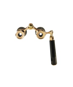 Бинокль театральный Veber Opera БГЦ 3x25 лорнет, черный/золотой