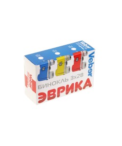 Бинокль детский Veber Эврика 3x28R (красный)