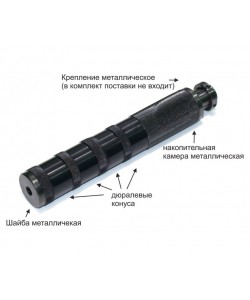 Корпус саундмодератора модульный СУМД Т90 6,35 мм
