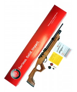 Пневматическая винтовка Hatsan Flash W (дерево, PCP, ★3 Дж) 6,35 мм