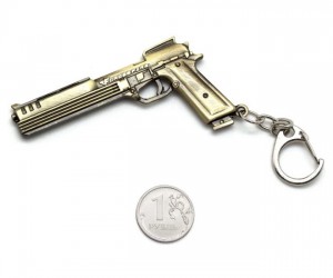 Брелок Microgun S пистолет Desert Eagle Macho (Gold Edition)