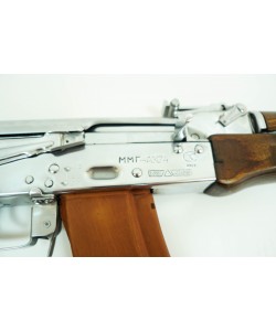 Макет учебный автомат Калашникова АК-74 (ММГ, хромированный, дерево)