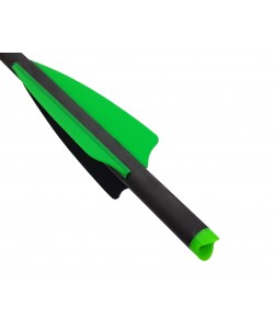 Стрела арбалетная карбоновая Centershot Toxic Carbon 16” Half Moon Nock