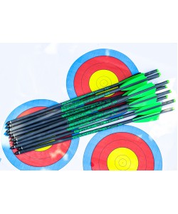 Стрела арбалетная карбоновая Centershot Toxic Carbon 16” Half Moon Nock