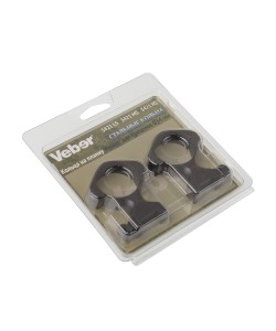 Кольца 34 мм Veber 3421 HS (высокие, стальные) на Weaver