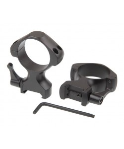 Кольца 34 мм Veber E 3421 HS (высокие, стальные) на Weaver, быстросъемные