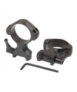 Кольца 34 мм Veber E 3421 MS (средние, стальные) на Weaver, быстросъемные