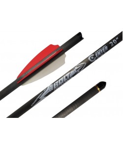 Стрела арбалетная карбоновая Centershot Bolt 20”, оперение Q2i Fusion X-2 3”, латунный инсерт