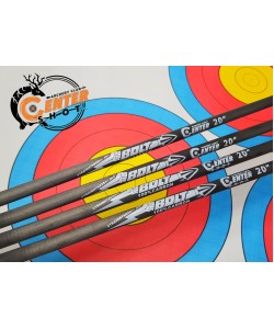 Стрела арбалетная карбоновая Centershot Bolt 20”, оперение Q2i Fusion X-2 3”, латунный инсерт