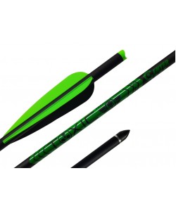 Стрела арбалетная микс карбон Centershot Toxic 16” Half Moon Nock