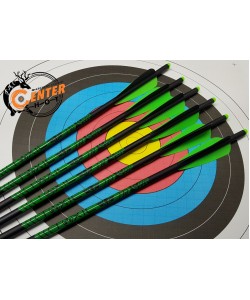 Стрела арбалетная микс карбон Centershot Toxic 16” Half Moon Nock