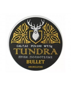 Пули полнотелые Tundra Bullet 7,62 (7,72) мм, 5,0 г (100 штук)