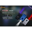 Фонарь-брелок FiTorch K3 Lite (USB зарядка, 3 светодиода, 550 лм) серебристый - фото № 8